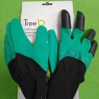 ถุงมือขุดดิน ถุงมือทำสวน ถุงมืองานสวน ถุงมือสีเขียวดำ ถุงมือ Gardening gloves fast delivery , product in Thailandสต็อกในประเทศไทย จัดส่งที่รวดเร็ว