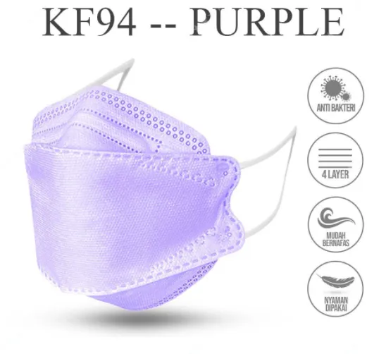 PURPLE KF94 10/50/100 KF94 PackMask KF94 Face Mask Nonwoven Protection