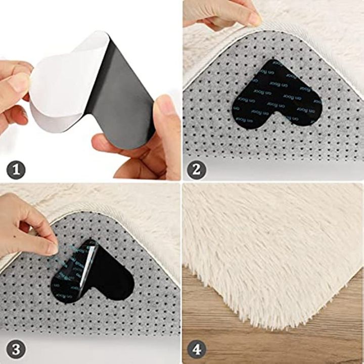 48pcs-strong-self-adhesive-fastener-dots-stickers-85x85mm-sofa-mat-carpet-anti-slip-mat