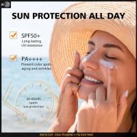 Sunscreen Whitening Sun Cream  Facial Body Skin Protective Cream Anti-Aging Oil-control Moisturizing Face Hyaluronic Acid Moisturizing Sun Gel 50ml 1.69 fl.oz 50+ PA++++