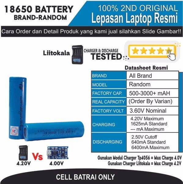 ET40 BTRL-1 BATERAI BEKAS LAPTOP 3.7v 2000mah BEKAS | Lazada Indonesia