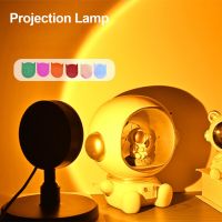 USB Sunset Rainbow Lamp Projector Atmosphere Led Desk Lamp Photographic for Shop Background Wall Decoration Lighting Ceiling Lights