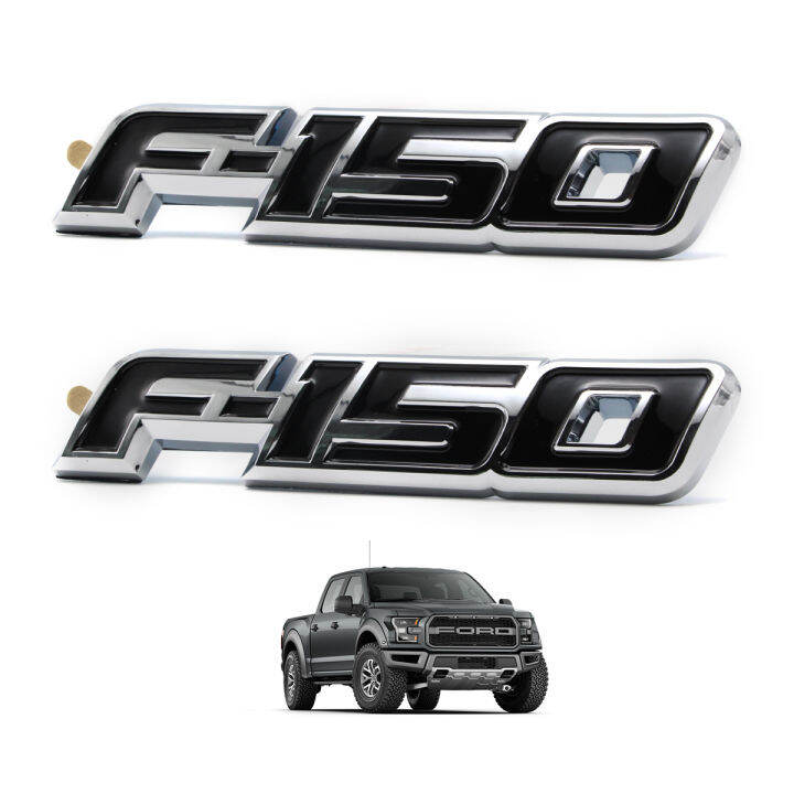 โลโก้-logo-f-150-สี-black-chrome-f-150-ford-2-4-ประตู-ปี-ขนาด-20x4x1-มีบริการเก็บเงินปลายทาง