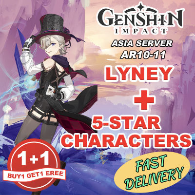 【BUY ONE TAKE ONE】Genshin impact ID【Fast delivery】Lyney+other characters combination low AR