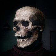Halloween Hàm Di Chuyển Đầy Đủ Đầu Sọ Halloween Trang Trí Kinh Dị Đáng Sợ
