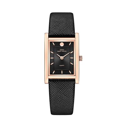 The new 2022 live web celebrity watches female ms square waterproof leather counters authentic fine thin sheets ◆