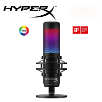 HyperX QuadCast S USB Microphone RGB ไมค์โครโฟน ไมค์คอนเดนเซอร์สำหรับสตรีมเมอร์ - (Black)