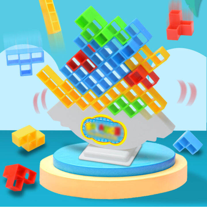 Tetris Tower Balance Game，Russian Building Board Table Games，Stacking