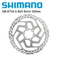 Shimano หกเล็บดิสก์เบรกโรเตอร์ SM RT26 RT56 RT66 RT76 RT86 160มิลลิเมตร180มิลลิเมตร203มิลลิเมตร6เล็บโรเตอร์สำหรับจักรยานเสือภูเขาจักรยานดิสก์เบรก