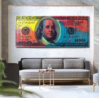 Modular Pictures Canvas HD Prints Paintings 1 Pcs Dollar Bill Cash American Currency Money Poster Home Decorative Wall Artwork