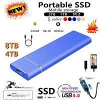 ☂▧☎ Portable External SSD 1TB High-speed Transmission SSD 2TB 4TB 8TB Solid State Hard Disk USB 3.1 Type-C Mobile SS for Notebook