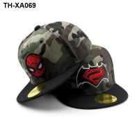 F275 children baseball cap Europe and the camouflage spider-man hip-hop hat shading animated cartoon batman