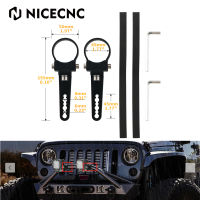 NICECNC Bull Bar Roll Cage Tube Mount cket Clamps LED Light Bar สำหรับ Polaris Honda Yamaha Kawasaki KTM Can-Am A U