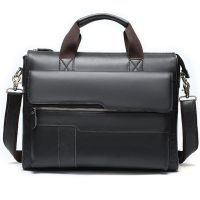 European nd design genuine leather male business bag Laptop briefcase horizontal section bag shoulder bag men totes handbag