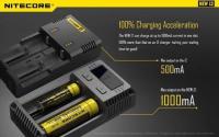 NP ส่งฟรี เครื่องชาร์จ Nitecore New i2  (ของแท้) อุปกรณ์ชาร์จ