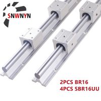 2pcs SBR16 Linear Rail Guide D16 300 400 500 600 1000 1200 1500mm Fully Slide Support +4pcs SBR16UU Linear Bearing Block For CNC Furniture Protectors