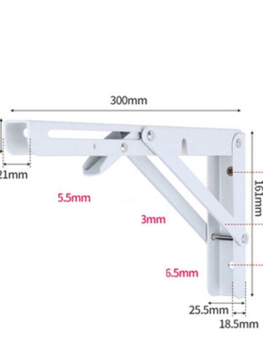 1pcs-folding-shelf-brackets-heavy-duty-stainless-steel-collapsible-shelf-bracket-for-table-work-space-saving-diy-bracket