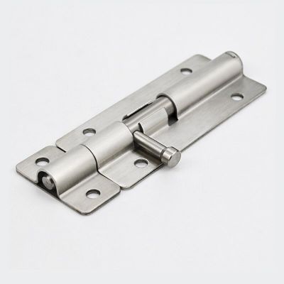 1PCS Stainless Steel Double-ended Door Bolts Sliding Lock Barrel Bolt Automatic Spring Latch Safety Lock Door Hardware Door Hardware Locks Metal film