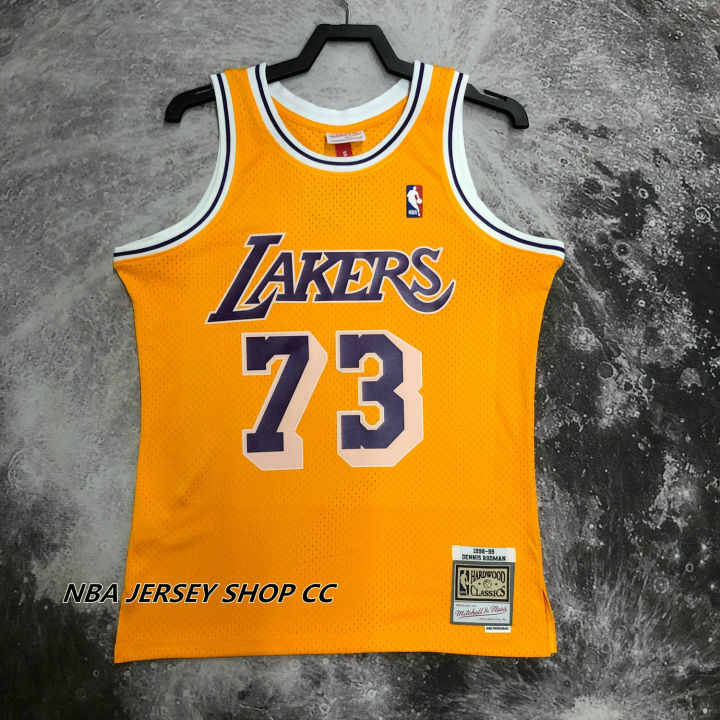 MITCHELL AND NESS HARDWOOD CLASSICS LOS ANGELES LAKERS #73 DENNIS