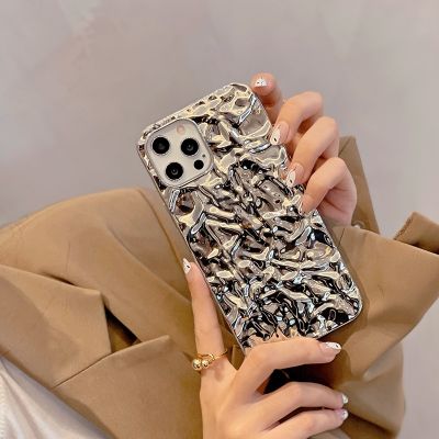 เคสโทรศัพท์มือถือ ลาย Tinfoil แวววาว สําหรับ Iphone 12 X Xs 12promax 14Promax 13Promax 14Pro 13Pro 13 14Plus Xsmax 11pro 11promax 7 8plus