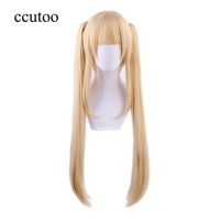 Eriri Spencer Sawamura Synthetic Blonde Golden Long Chip Ponytails Removable Wig Cosplay Costume Saenai Heroine no Sodatekata Wig  Hair Extensions Pad