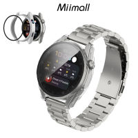 Miimall เคส Huawei Watch 3 Pro ที่เข้ากันได้,Huawei Watch 3 Pro เคสใหม่ Hard PC Bumper พร้อมกระจกเทมเปอร์ปกป้องหน้าจอ Anti-Scratch กันกระแทก Ultra-Thin Shell เคสป้องกันเต็มรูปแบบสำหรับ Huawei Watch 3 Pro ฝาครอบใหม่