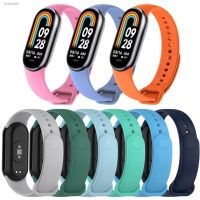 ☑ Silicone Strap For Xiaomi Mi Band 8 Strap Sport Watch Silicone Wristband Strap Bracelet Replacement Smart Accessories