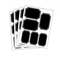 Chalkboard Labels Update Decorative Sticker With White Custom Border Writable Sticker Label Come in 2 Sizes