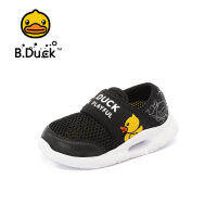 B.Duck รองเท้าผ้าใบแบบสวมระบายอากาศสบายสำหรับเด็กพิมพ์ทุกวัน