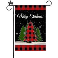 Christmas Garden Flag Winter Garden Flag 12.5 x 18 Inch Double Sided Yard Flag RedBuffalo Christmas