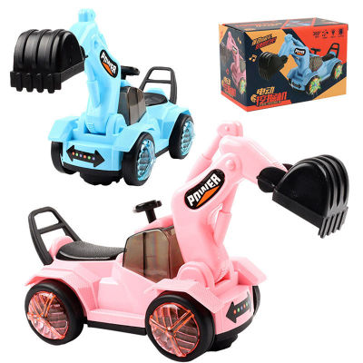 Graceful Children Electric Excavator Kids Engineering Cars Rideable Excavator Baby Gift