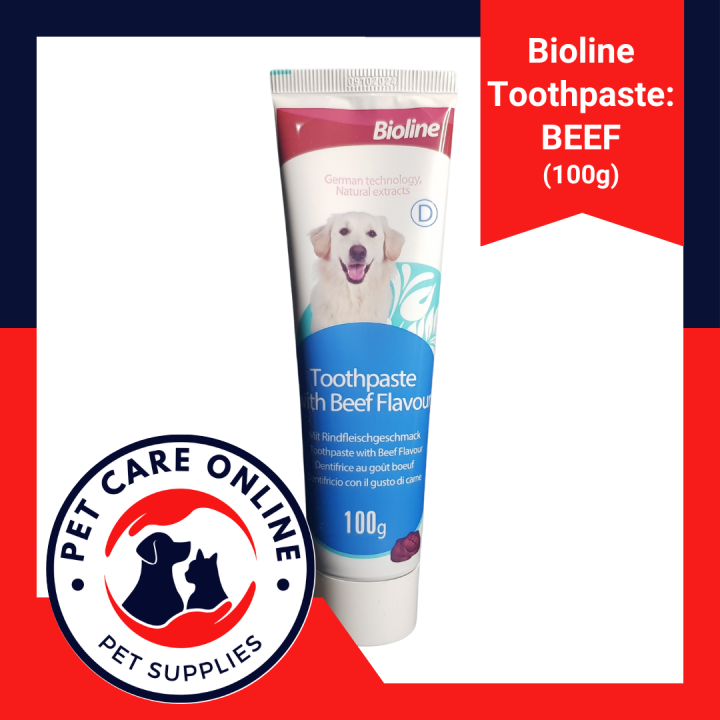 Bioline TOOTHPASTE BEEF Flavor 100g for Dogs Lazada PH
