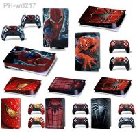 Marvel Cartoon Vinyl Skin Sticker For PlayStation 5 Digital PS5 PlayStation5 Game Console Game Handle Full Cover Protective Film