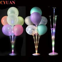 1/2set Led Light Air Balls Stand Holder Column Kids Birthday Party Balloon Stick Wedding Decor Baloon Helium Globos Adult Ballon Balloons