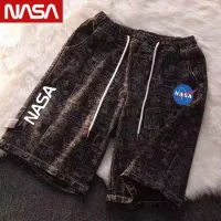 ஐ NASA แบรนด์ร่วมอย่างเป็นทางการของ Tom กางเกงขาสั้นลำลองผู้ชาย 2022 ฤดูร้อนกราฟฟิตีพิมพ์ไทด์แบรนด์ในกางเกงทรงหลวม