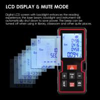 Laser Levels &amp; Accessories 100m LCD Digital Laser Distance Meter Laser Measure Mini Range Finder Distance/ Area/ Volume/ Pythagorean Measuring Tool