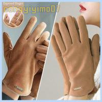 CONGYIYIMO07 ผ้ากำมะหยี่กำมะหยี่ ถุงมือหน้าจอสัมผัส หนังนิ่มนิ่ม หนาขึ้น ถุงมือเล่นสกี แฟชั่นสำหรับผู้หญิง กันลม ถุงมือสำหรับขับรถ สำหรับผู้หญิง