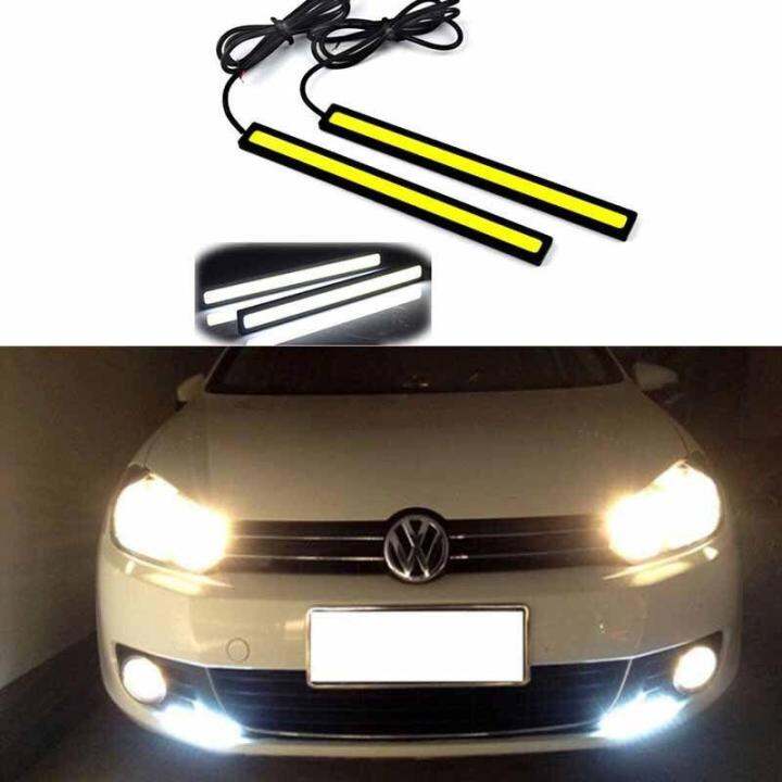 2pcs-waterproof-12v-led-cob-car-auto-drl-driving-daytime-running-lamp-fog