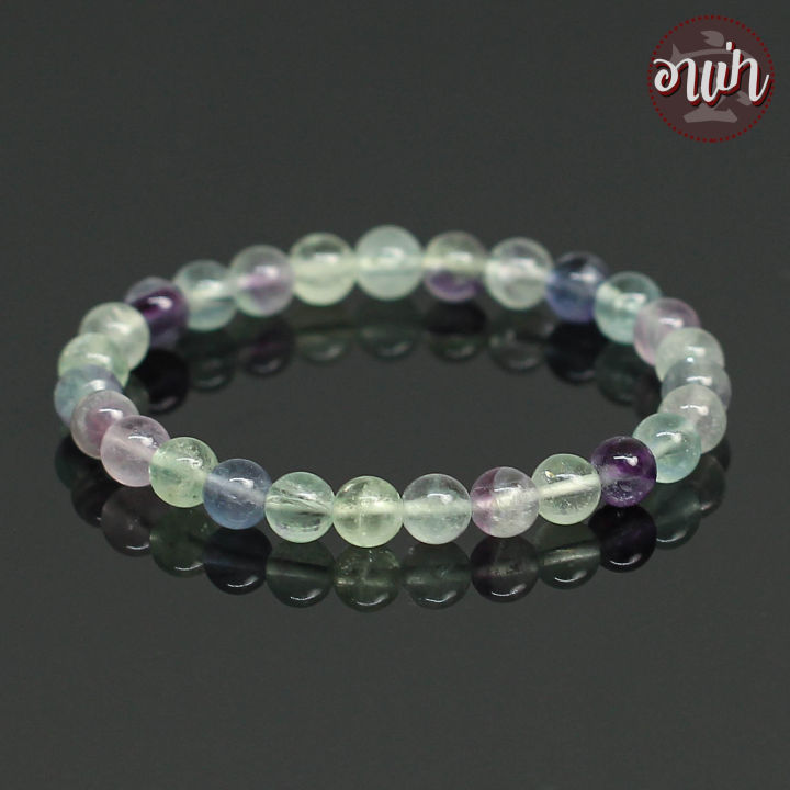 อาเป่า-หินฟลูออไรท์-fluorite-ขนาด-6-มิล-คัดหิน-หินหยั่งรู้-หินแก้ปวด-กำไลหินสี-กำไลหินนำโชค-หินสีม่วง-หินสีเขียว-หินฟลูออไรด์-หินมงคล