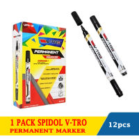 ปากกามาร์กเกอร์ V-Tro แบบถาวรปากกามาร์กเกอร์ถาวรราคาถูก12ชิ้น