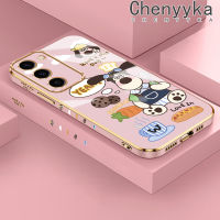 เคสปลอกสำหรับ Samsung Galaxy A14 5G M14 5G A34 5G A54 5G ลายการ์ตูนคุกกี้สุนัขเคลือบด้านดีไซน์ใหม่เคสโทรศัพท์ซิลิโคนฝาปิดเลนส์เต็มรูปแบบป้องกันกล่องกันกระแทกเคสนิ่ม