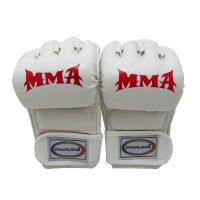 【LZ】✚  Luvas de boxe mma metade do dedo para adultos muay thai boxe sanda equipamentos luta livre artes marciais pontapé boxe treinamento luva