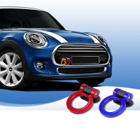 For MINI Cooper One S R55 R56 R60 F54 F55 F56 F60 Car Styling AccessoriesABS Towing Hook Trailer Ring Sticker Front Rear