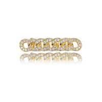 [COD] and the States new hot selling hip-hop gold micro-inlaid zircon circle chain Hiphop Grillz teeth