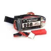 20A ESC 32bit RC ESC มอเตอร์เครื่องควบคุมความเร็วอิเล็กทรอนิกส์แบบไร้แปรงถ่านสำหรับตัวควบคุมรถเรือต้นแบบเครื่องควบคุมด้านบน