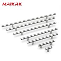 ▦ 50mm-450mm Stainless Steel Kitchen Door Cabinet T Bar Handle Pull Knob Cabinet Knobs Furniture Handle Cupboard Drawer Handle