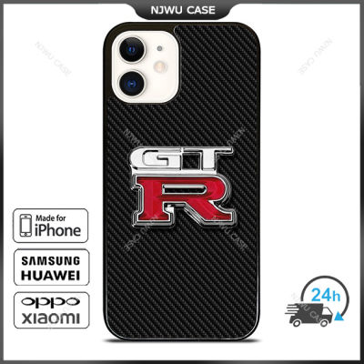 Nissan Skyline GTR Carbon Phone Case for iPhone 14 Pro Max / iPhone 13 Pro Max / iPhone 12 Pro Max / XS Max / Samsung Galaxy Note 10 Plus / S22 Ultra / S21 Plus Anti-fall Protective Case Cover