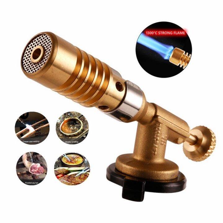 Welding Torch Portable Gas Burner Flame Gun Blowtorch Copper Flame