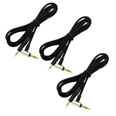3X Replacement Audio Cable for Audio-Technica ATH-M50X M40X Headphones Fits Many Headphones