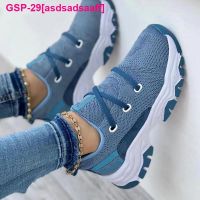 Asdsadsaaff Mulheres Sapatilhas Platafora Sapatos De Verão Para As Casuais Do Esporte กันลื่นช่วยหายใจขนาดพิเศษ